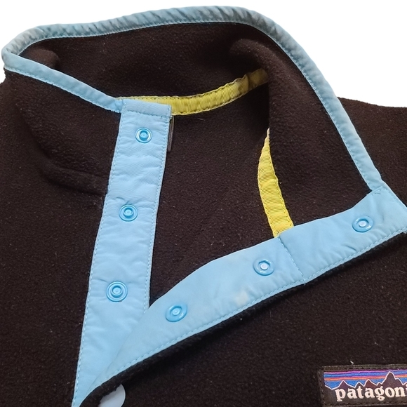 Patagonia Women's Black Lightweight Synchilla Snap-T Fleece Pullover Size Small - Picture 5 of 12